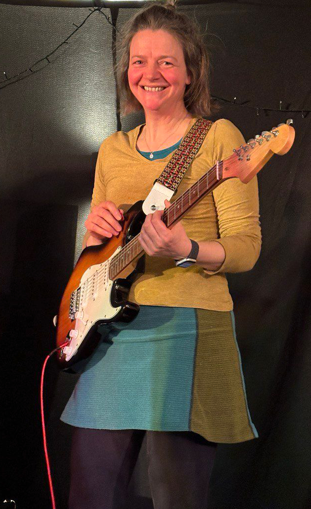 the band on stage in March 2024