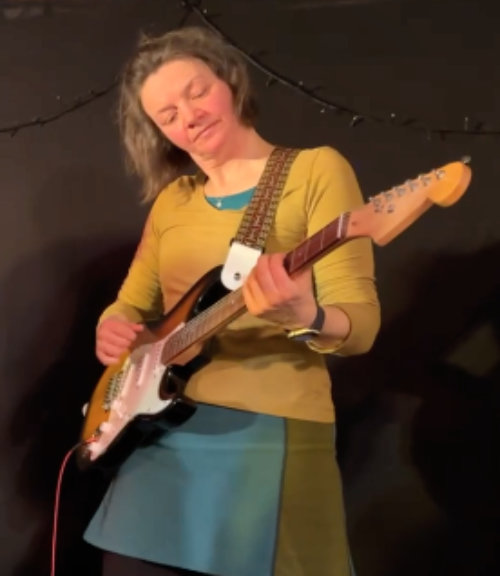 the band on stage in March 2024