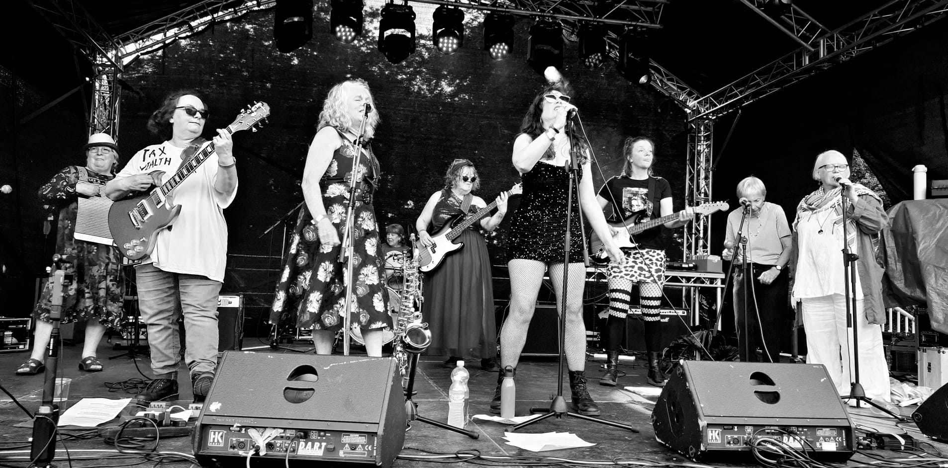the band on stage 2025